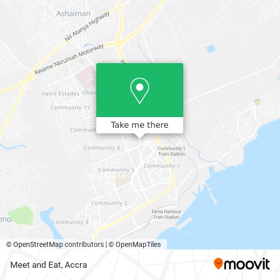 Meet and Eat map