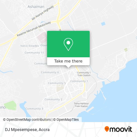 DJ Mpesempese map