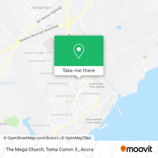 The Mega Church, Tema Comm 3. map