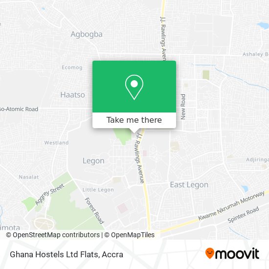Ghana Hostels Ltd Flats map