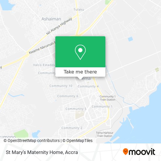 St Mary's Maternity Home map