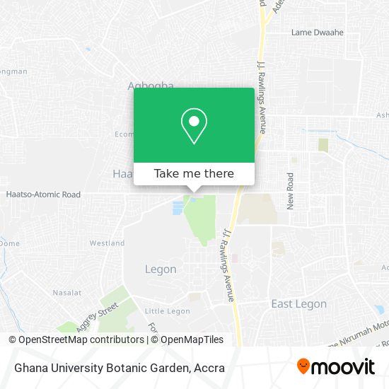 Ghana University Botanic Garden map