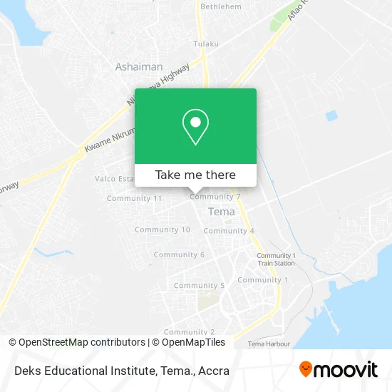 Deks Educational Institute, Tema. map
