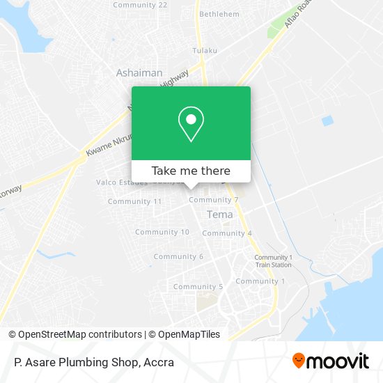 P. Asare Plumbing Shop map