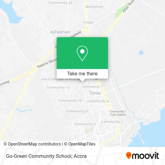 Go-Green Community School map