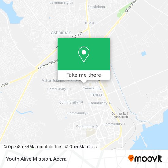Youth Alive Mission map