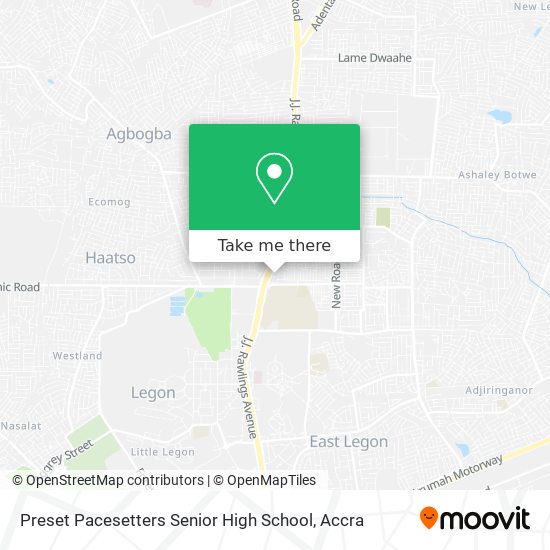 Preset Pacesetters Senior High School map