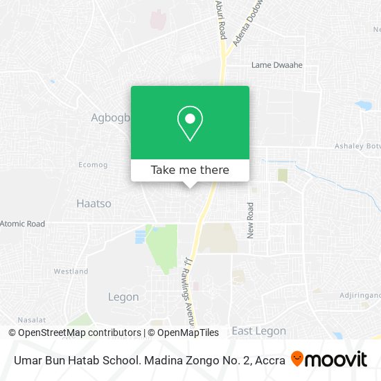Umar Bun Hatab School. Madina Zongo No. 2 map