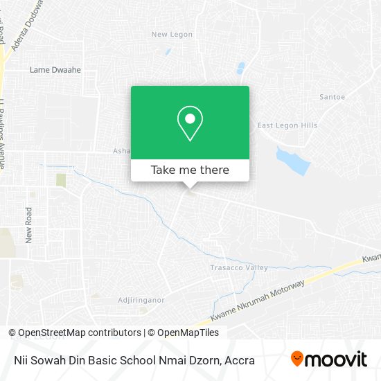 Nii Sowah Din Basic School Nmai Dzorn map