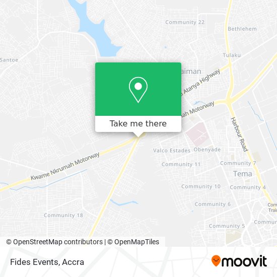 Fides Events map