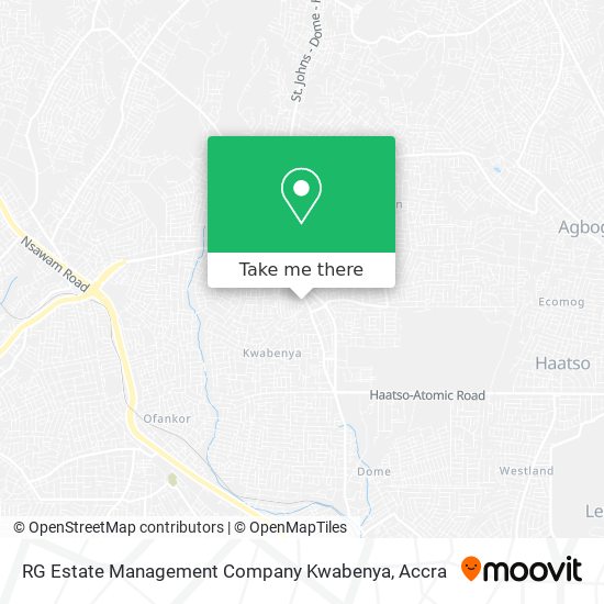 RG Estate Management Company Kwabenya map