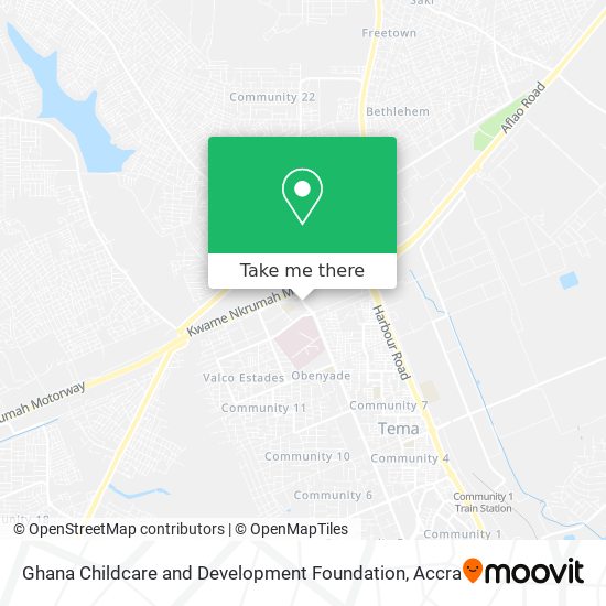 Ghana Childcare and Development Foundation map