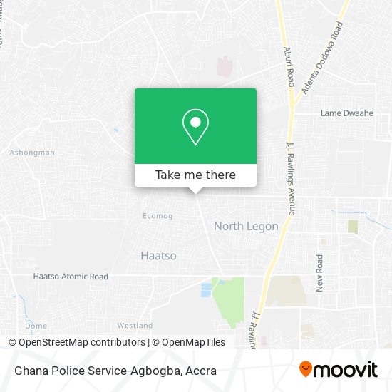 Ghana Police Service-Agbogba map