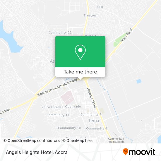 Angels Heights Hotel map