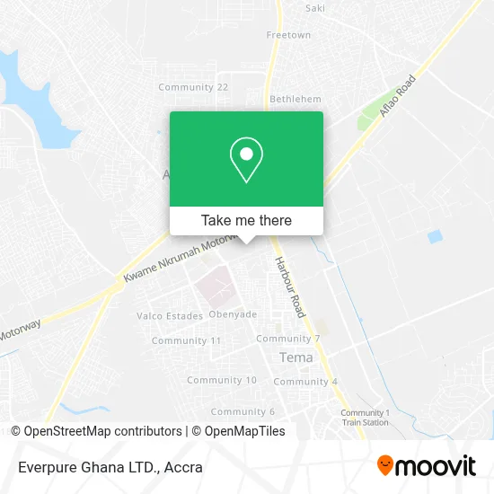 Everpure Ghana LTD. map