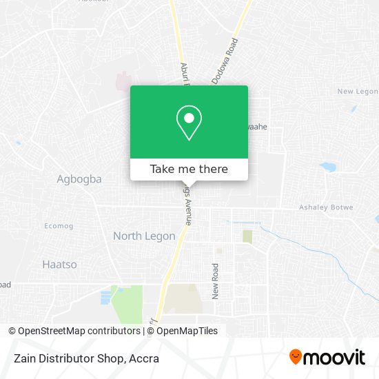 Zain Distributor Shop map