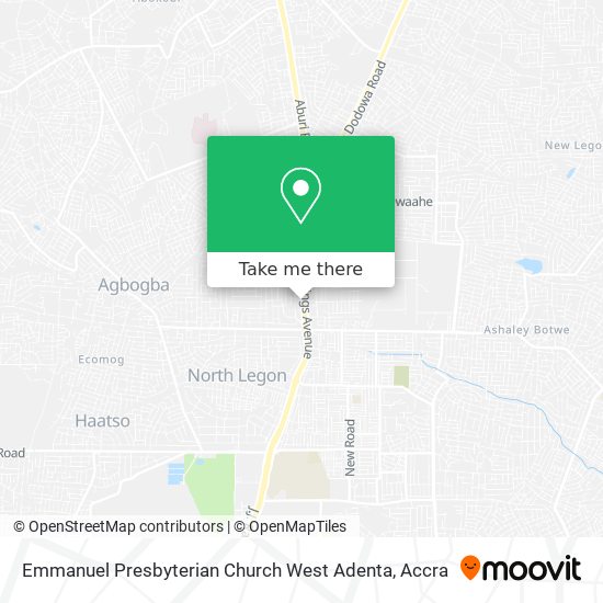 Emmanuel Presbyterian Church West Adenta map