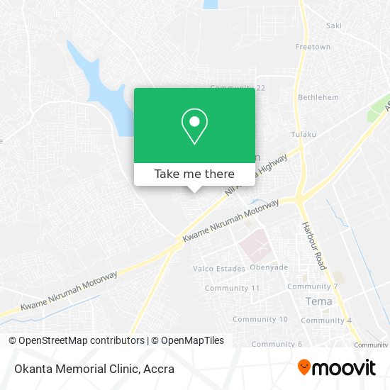 Okanta Memorial Clinic map