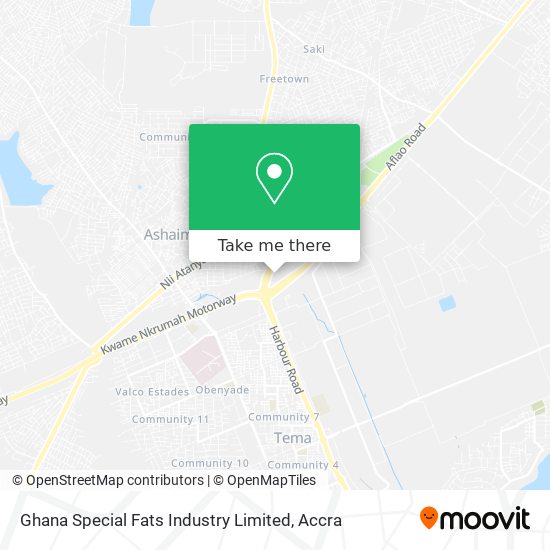 Ghana Special Fats Industry Limited map