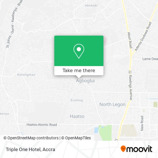 Triple One Hotel map