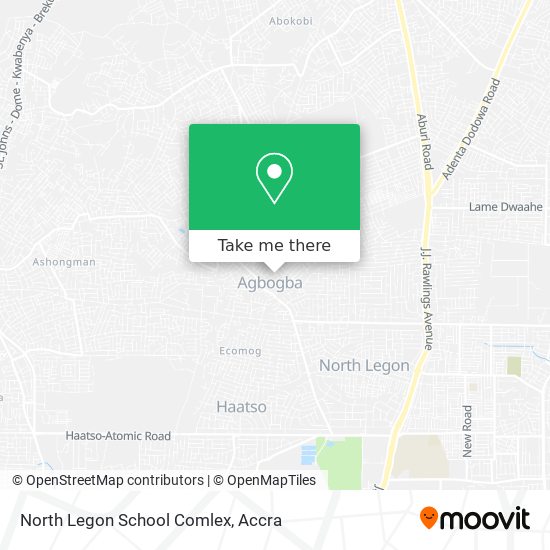 North Legon School Comlex map