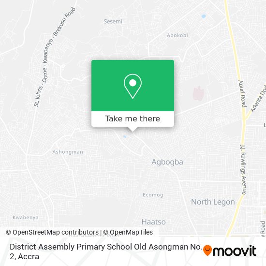 District Assembly Primary School Old Asongman No. 2 map