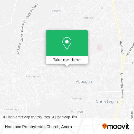 Hosanna Presbyterian Church map