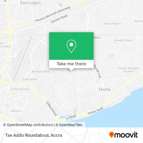 Tse Addo Roundabout map