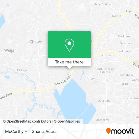 McCarthy Hill Ghana map