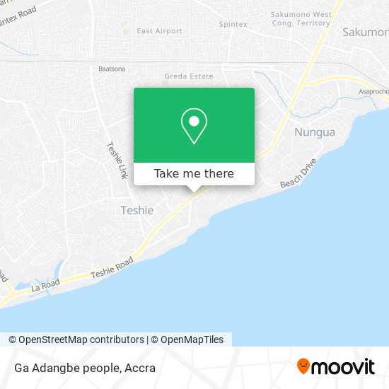 Ga Adangbe people map