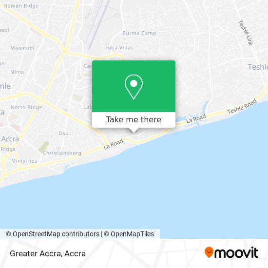 Greater Accra map