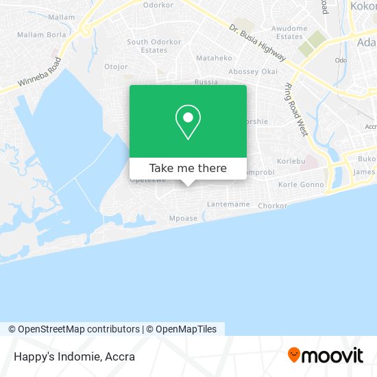Happy's Indomie map