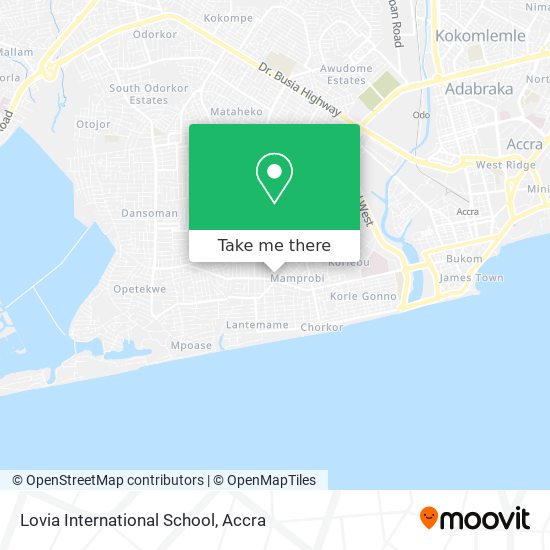 Lovia International School map