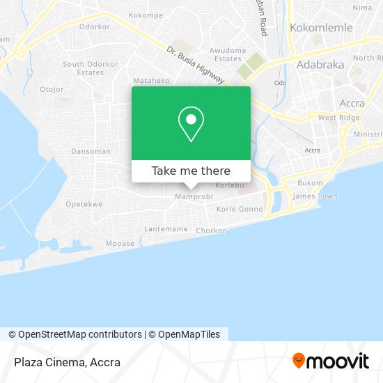 Plaza Cinema map