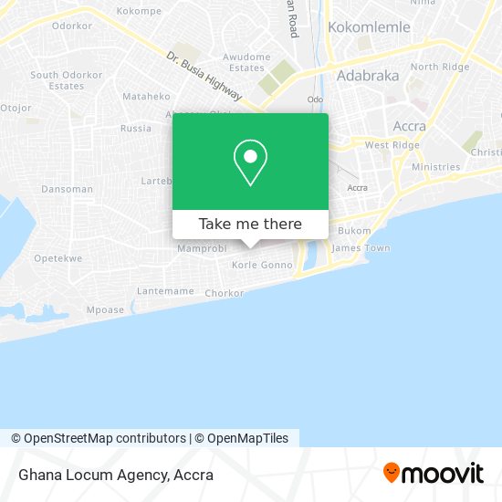 Ghana Locum Agency map