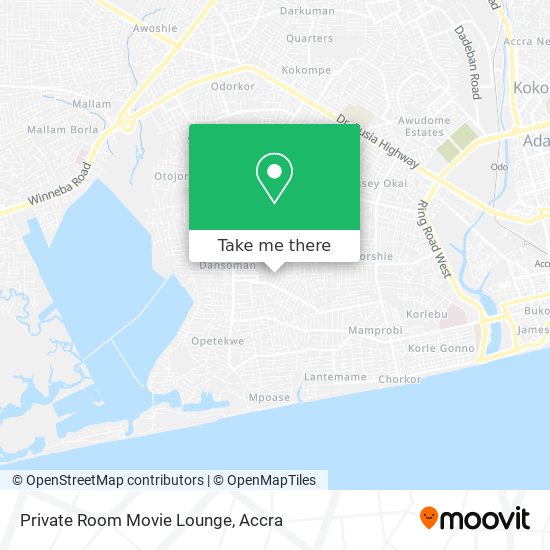 Private Room Movie Lounge map