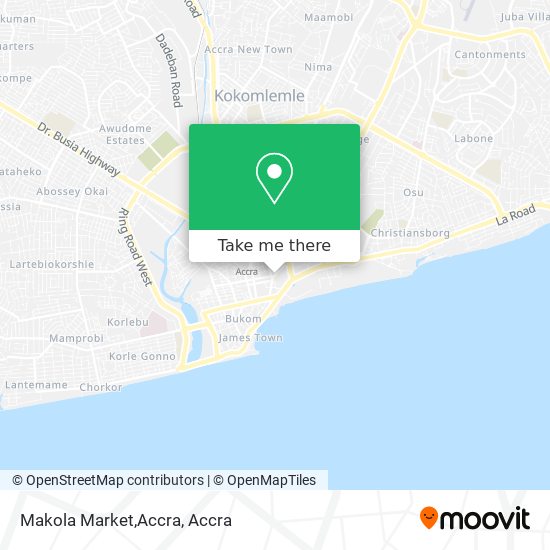 Makola Market,Accra map