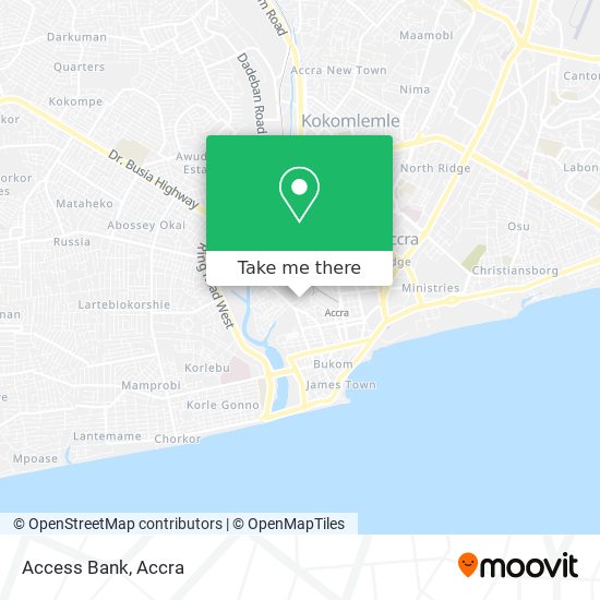 Access Bank map