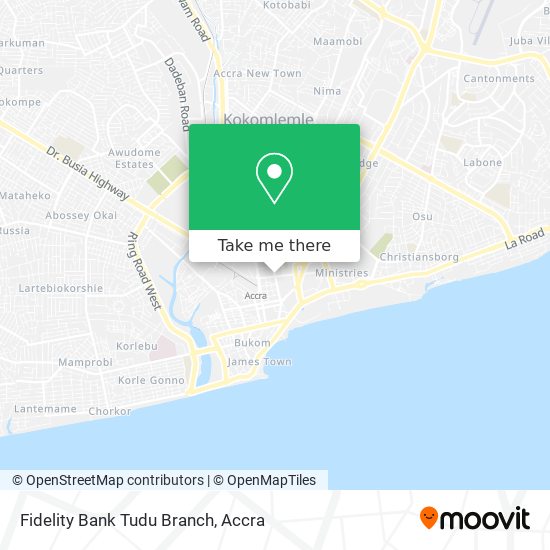 Fidelity Bank Tudu Branch map