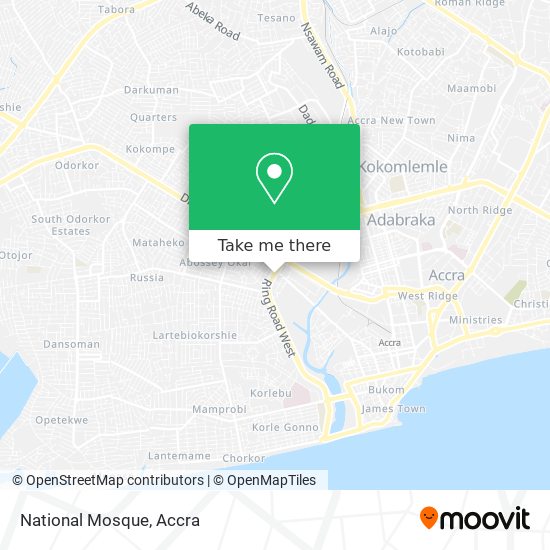 National Mosque map