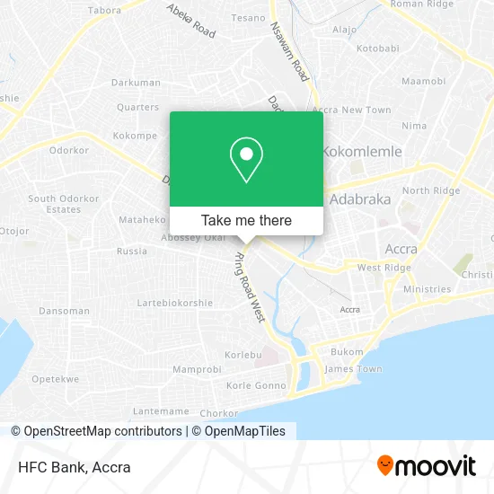HFC Bank map