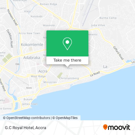 G.C Royal Hotel map