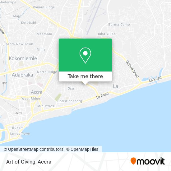 Art of Giving map