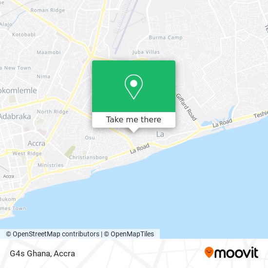 G4s Ghana map