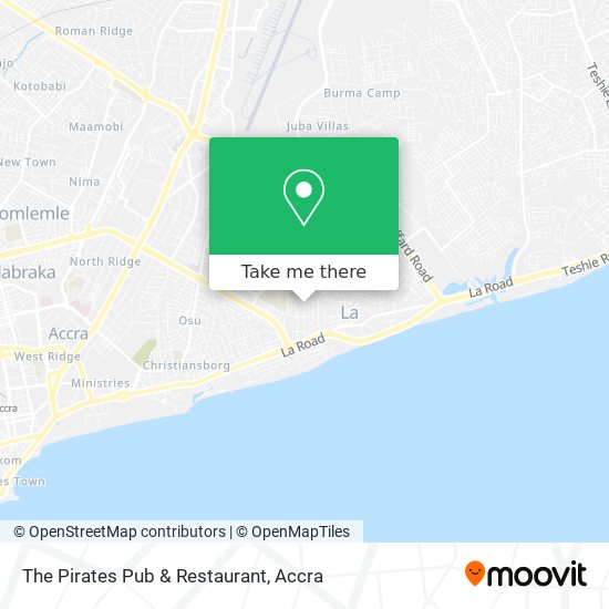 The Pirates Pub & Restaurant map