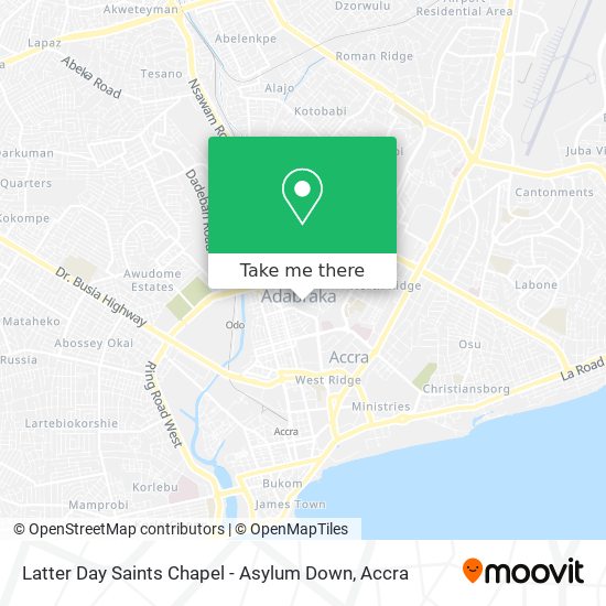 Latter Day Saints Chapel - Asylum Down map