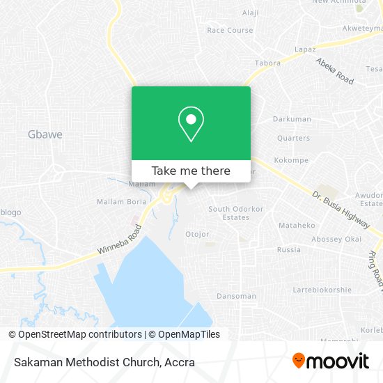 Sakaman Methodist Church map