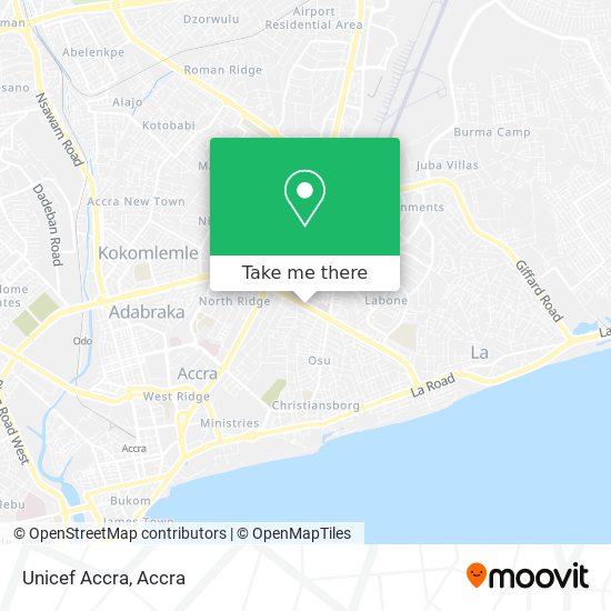 Unicef Accra map