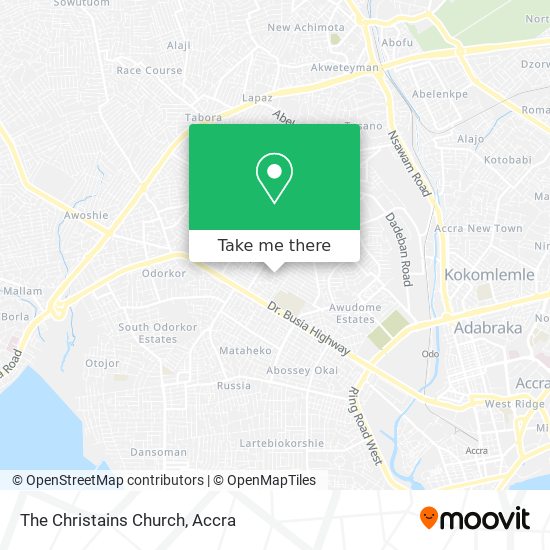 The Christains Church map