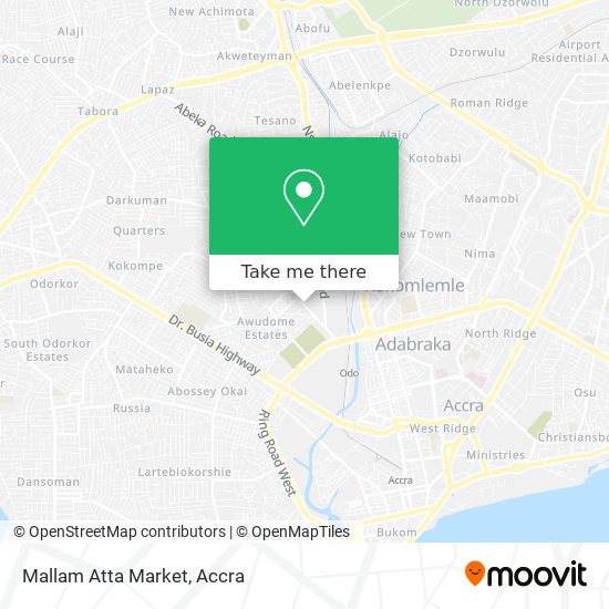 Mallam Atta Market map